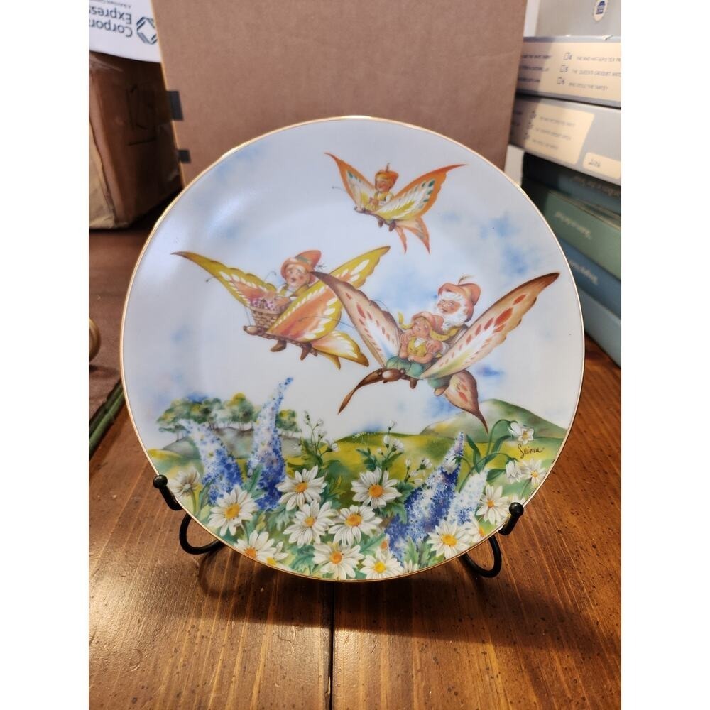 1980's Set of 5+2 mini Woodmere Collector's Plates "Little Ones" NOS With Boxes